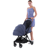 Cabine réversible compacte de taille standard pour poussette de bébé avec design pliable et poche en tissu