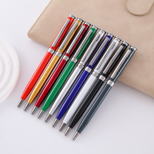 Stock High Quality Fast Writing Metal Ball Multicolor Advertising Gifts Custom Ballpoint Pens - Product Image 2