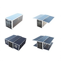 Maison conteneur pliable extensible, cabane modulaire préfabriquée, espace personnalisable, maison économique en termes d'espace pour usage résidentiel