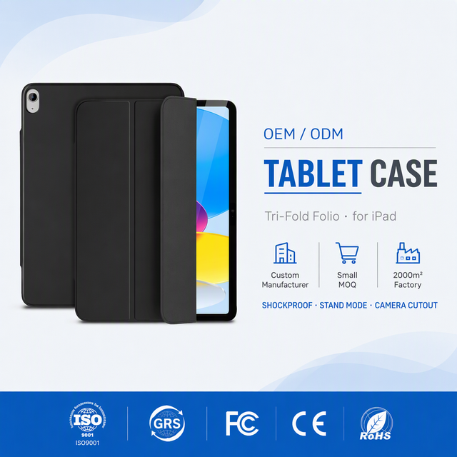iPad 8.3/10.2/10.5/10.9/11/12.9'' Tablet Case PU Leather + TPU/PC Ultra Slim Raised Cover Full Protection 7 Colors China Factory