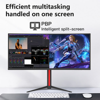 Monitor Ergonómico para Juegos de 34 Pulgadas, 144Hz, IPS, Relación de Aspecto 21:9, Resolución 3440x1440, Tiempo de Respuesta de 1ms, 99% SRGB, Altura Ajustable