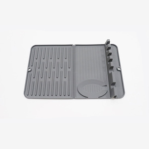 OEM ODM Customized Foldable Silicone Rack Dish Sink Drying <b>Mat</b> With Dish Stander Silicone Square Dish Drying <b>Mat</b> - Product Image 5