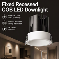 Spot encastré moderne 12W COB LED pour plafond, découpe 75mm, CRI élevé, éclairage intérieur domestique LP-FX7584-NR-22-1