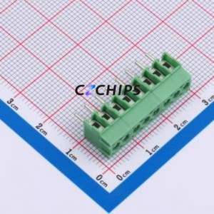 1984675 Screw Terminal Block Through hole Component (THT),P=3.5mm Connector 3.5mm Green Through Hole 8P - Product Image 1