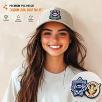 Badges en caoutchouc personnalisés en gros avec logo 3D en relief, patchs souples en PVC et silicone pour vêtements