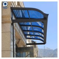 Couvercle de porte de pluie en plastique porte avant pare-soleil pluie balcon auvent