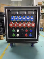 Boîtier de distribution d'énergie portable et étanche ST ST-DX57 personnalisé, triphasé 220V 200A, avec alarme sonore et lumineuse