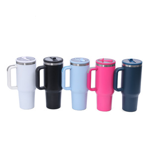 <b>Insulated</b> Vacuum <b>Mug</b> 12oz 304 Stainless Steel Handle Tumbler For Travel Outdoor Car Use - Product Image 2