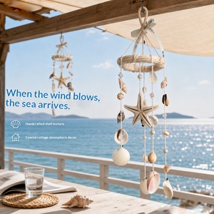 Campanas de Viento con Forma de Estrella de Mar, Decoraciones Colgantes de Conchas Marinas Grandes, Estilo Moderno <span class=keywords><strong>Minimalista</strong></span> Hecho a Mano para Salas de Estar y Casas de Huéspedes - Product Image 1