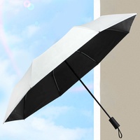 Parapluie pliant professionnel anti-UV avec revêtement interne, 8 baleines, imperméable et coupe-vent, vente directe usine