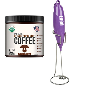 Potente Montalatte con Batterie <span class=keywords><strong>Duracell</strong></span>, Mixer Elettrico Portatile Ultra Veloce per Bevande, Frullino Elettrico per Schiuma di Caffè - Product Image 1