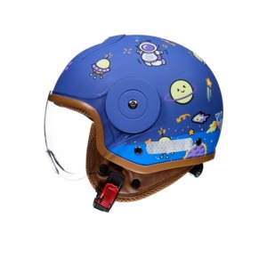 Byb/rng Starry <span class=keywords><strong>Sky</strong></span> Blue BY-750S Mũ bảo hiểm trẻ em cho tất cả các mùa trẻ em xe điện nửa Mũ bảo hiểm bé trai và bé gái - Product Image 5