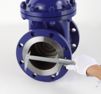 Norme GOST russe DN150 PN16 coulée en acier au carbone WCB vanne à bride manuelle