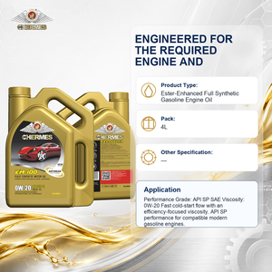 Aceite de Motor de Gasolina Sintético Completo EM-100 API SP SAE 0W-20 <span class=keywords><strong>ILSAC</strong></span> <span class=keywords><strong>GF</strong></span>-<span class=keywords><strong>6</strong></span> Ester, 4L, Fabricante de Marca Privada OEM - Product Image 3