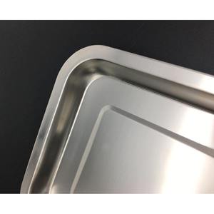 304 acier inoxydable 27x20cm petite taille Mini métal restauration plateau de nourriture pain biscuit plateau de cuisson stockage des aliments affichage plateau de service - Product Image 6