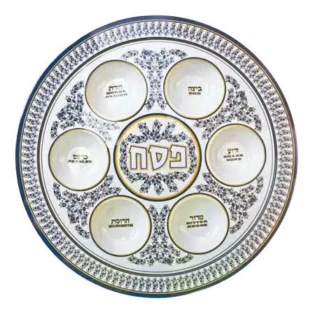 OEM Factory Direct Custom Ceramic Crafts fornitore Home decorativo in ceramica Judaism Seder Plate