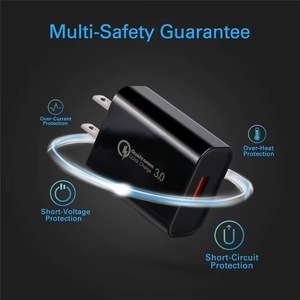 Caricabatterie da Muro USB QC3.0 18W 5V 3A con Spina EU/US, Adattatore di Ricarica Rapida per <span class=keywords><strong>iPhone</strong></span> e Smartphone - Product Image 3