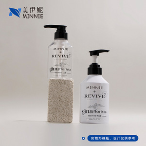 Gel de ducha Minnie Revive Gina Florista 500ml en botella con bomba dosificadora para el cuidado corporal. - Product Image 1