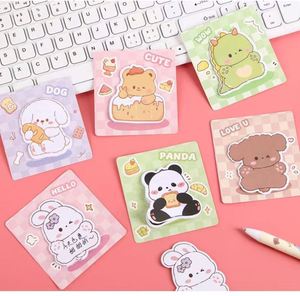 Bloc-notes autocollant personnalisé multicolore en forme de dessin animé - Fournitures de bureau Kawaii de haute qualité pour l'apprentissage - Product Image 1