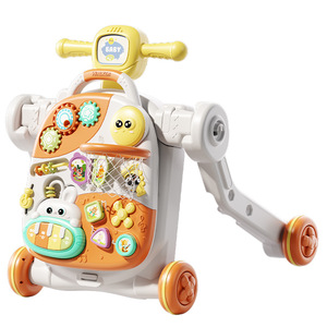 Andador Plegable 4 en 1 para Bebés con Música, Diseño Antivuelco, Altura Ajustable - Capacidad de Carga de 10 kg para Bebés de 0 a 12 Meses, Juguete de Aprendizaje - Product Image 1