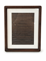 Cadre photo A4 en noyer noir massif de qualité supérieure, fait main, écologique, en bois véritable, pour décoration de bureau ou murale, présentoir de certificats