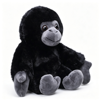 Peluche Gorille Ultra Douce et Réaliste en Coton PP, Taille Ajustable, Anti-Stress, Oreiller de Sommeil pour Enfants, Cadeau de Fête Unisexe