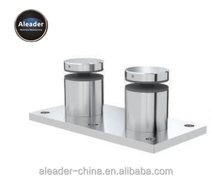Aleader Safety, conception moderne, petit support de fixation en verre, acier inoxydable, quincaillerie <span class=keywords><strong>pour</strong></span> garde-corps en verre, <span class=keywords><strong>double</strong></span> entretoise <span class=keywords><strong>pour</strong></span> <span class=keywords><strong>escalier</strong></span> - Product Image 3