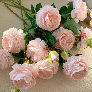 Bouquet de fleurs artificielles hautement réalistes de luxe, décoration de table principale de mariage, ornement de salon de luxe, modèle floral haut de gamme - Product Image 3