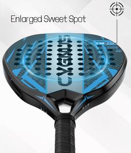 Hoogwaardig custom logo padeltennisracket van carbon fiber, buitensport <span class=keywords><strong>racket</strong></span> met zacht EVA schuim en glasvezel voor beachtennis - Product Image 2
