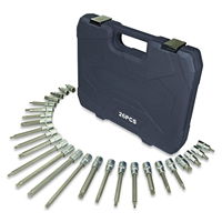 GTYPRO 1/2 Drive 26pcs XZN Bit Socket Set Taiwan Quality S2 CR-V Internal Multi-tooth XZN Socket Screwdriver M4-M18 55MM 200MM