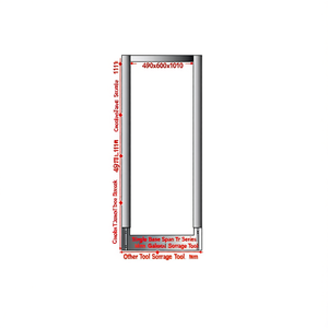 Estante de Almacenamiento de Herramientas de Acero Galvanizado Fami Single Base Span Serie Tr 490x600x1010 mm - Product Image 3