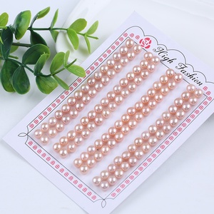 6Mm Halve Boor Groothandel Parel Knop Brood Rond Natuurlijke Zoetwater Losse Parels Zoetwater Parels Knop - Product Image 3