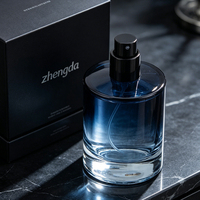Flacon de parfum en verre transparent de 30/50/100 ml avec pulvérisateur à pompe, MOQ de 100 pièces pour l'emballage de parfums de luxe Seven Deadly Sins