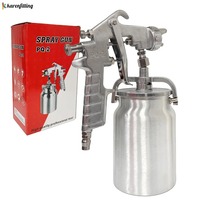 Pistola de Pintura para Automóviles PQ-2, Pistola de Pulverización Eléctrica de 1000 ml con Boquilla 2.0 de Aleación para Pintar Automóviles, Muebles y Madera