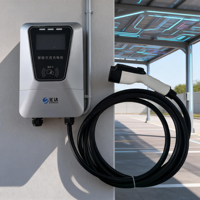Pengisi Daya Dinding AC EV 21KW Tipe 2 220V IP54 Kabel 5m untuk Mobil Energi Baru di Tempat Parkir Komersial, Performa Tinggi untuk Luar Ruangan