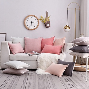 Luxurious Nordic Soft Hair Ball Pillow Case Decorative Cushion Cover - Product Image 1