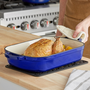Molde para Pan de <span class=keywords><strong>Hierro</strong></span> <span class=keywords><strong>Fundido</strong></span> <span class=keywords><strong>Esmaltado</strong></span> con Doble Asa, Ideal para Hornear en Casa y Pan Casero - Product Image 6