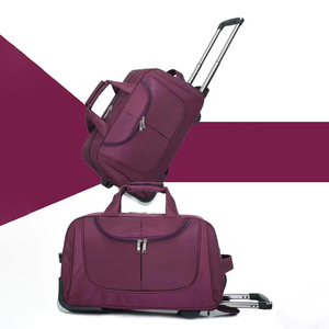 Juzzedo Korean Version <strong>Purple</strong> and for Oxford 20" Spinner Pull Rod Portable Large-capacity Travel <strong>Suitcase</strong> - Product Image 5