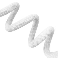 Kabel Data Pengisian Cepat Mietubl PD 60W Tipe C ke Tipe C 6A, Kabel Kepang Tembaga Murni untuk Ponsel, Tablet, Komputer
