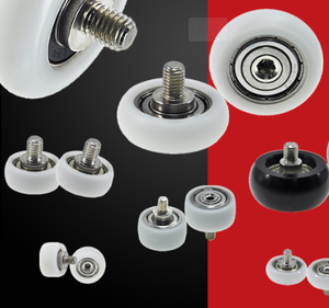 Kürek makinesi için BSR69312-6C1L4M3 POM rulman tekerlek plastik kaplı 3x12x6mm OD silindirler M3 * 12*6mm kapı uygulaması için vida - Product Image 2