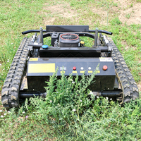 Livraison gratuite, tondeuse à gazon à chenilles de 800 mm, tracteur à essence, automatique, zéro rayon de braquage, télécommande, tondeuses à gazon pour jardin Gafor