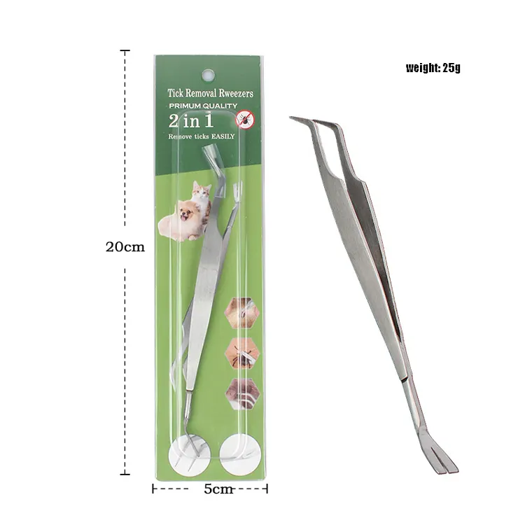 Pet Supplies Tick Tweezers Professional Tick Remover Kit for Cats