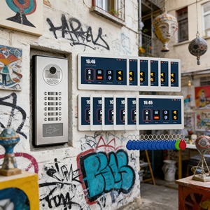Vidéophone IP 12 boutons de 7 pouces pour appartements : esthétique moderne et amélioration de la qualité de vie - Product Image 1