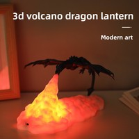 Lampe de nuit LED imprimée en 3D Nouveauté Lampe fusée Ornement Cadeau électronique transfrontalier créatif en plastique durable