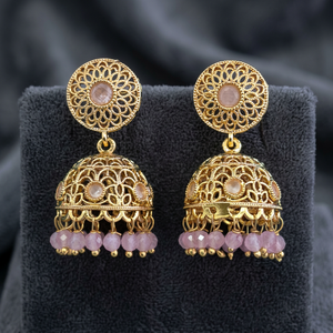 Handmade <b>Jewellery</b> Exporter in India <b>Antique</b> Jhumki with <b>Gold</b> Plating 233092 - Product Image 5