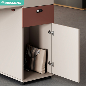 Mới đến văn phòng sang trọng Đồ nội thất thiết kế hiện đại cubicle văn phòng bàn làm việc nối dài Tính năng Bảng gỗ Bàn máy tính - Product Image 5