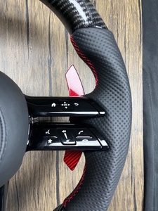 Volant en fibre de carbone pour Mercedes Benz R230 W219 W209 W211 CLK G55 <span class=keywords><strong>E55</strong></span> - Product Image 4