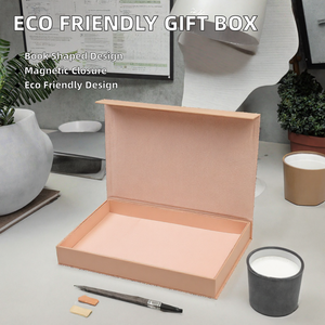 Boîte en papier rigide écologique personnalisée avec couvercle magnétique pour emballage cadeau de bijoux, album photo - Product Image 2