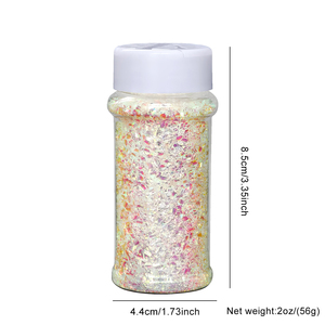 Livraison gratuite, 12 pièces, paillettes épaisses de 2 oz pour les ongles, le visage, les gobelets, les boules à <span class=keywords><strong>neige</strong></span>, paillettes cosmétiques 5D pour chats - Product Image 6