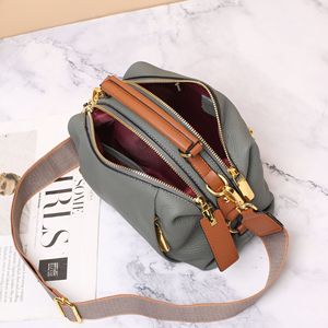 Sac Ando en cuir de vache véritable, sac à main Boston pour femme, petit sac à bandoulière souple avec poignée supérieure - Product Image 4